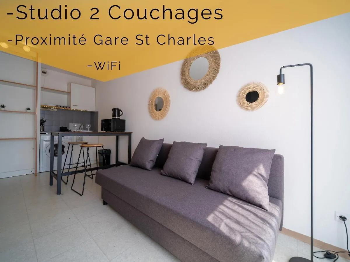 Appartement Climatise Avec Parking A 6Min A Pied De La Gare St Charles Marsella 0*,
